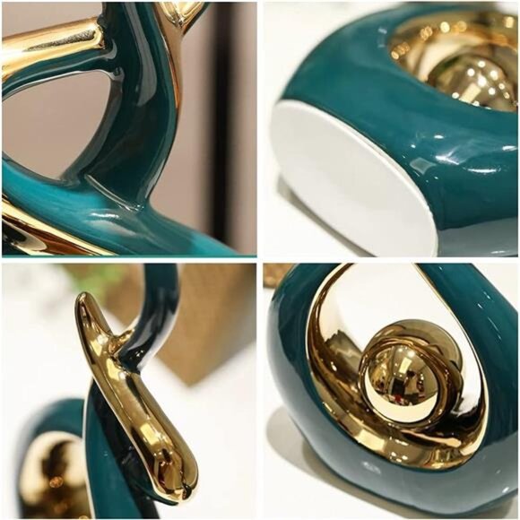 Norrclp Home Decor Modern Abstract Art Ceramic Statue Table Decorations - Picture 2 of 6